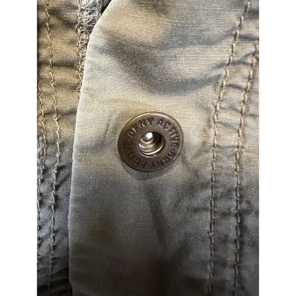 DKNY Active Utility Jacket Women’s Lightweight Zip Button Olive Green Small - Picture 3 of 9